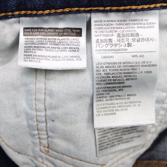 Levi's 505 Jeans Mens 38x32 Blue Regular Fit Straight Leg 100% Cotton Denim - Picture 11 of 14